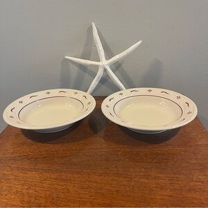 Longaberger Woven Traditions Soup Bowls 2